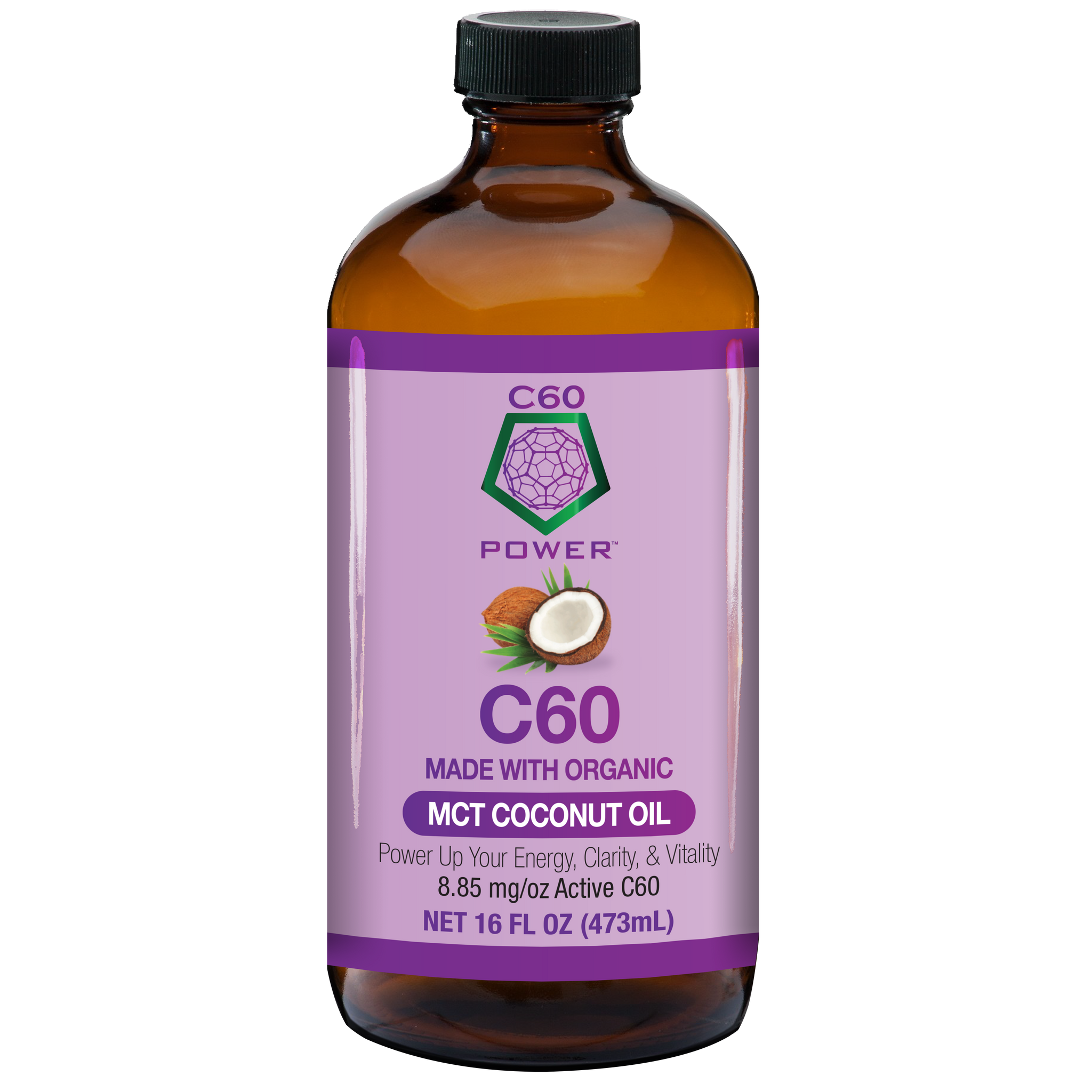 C60 in Organic MCT Coconut Oil