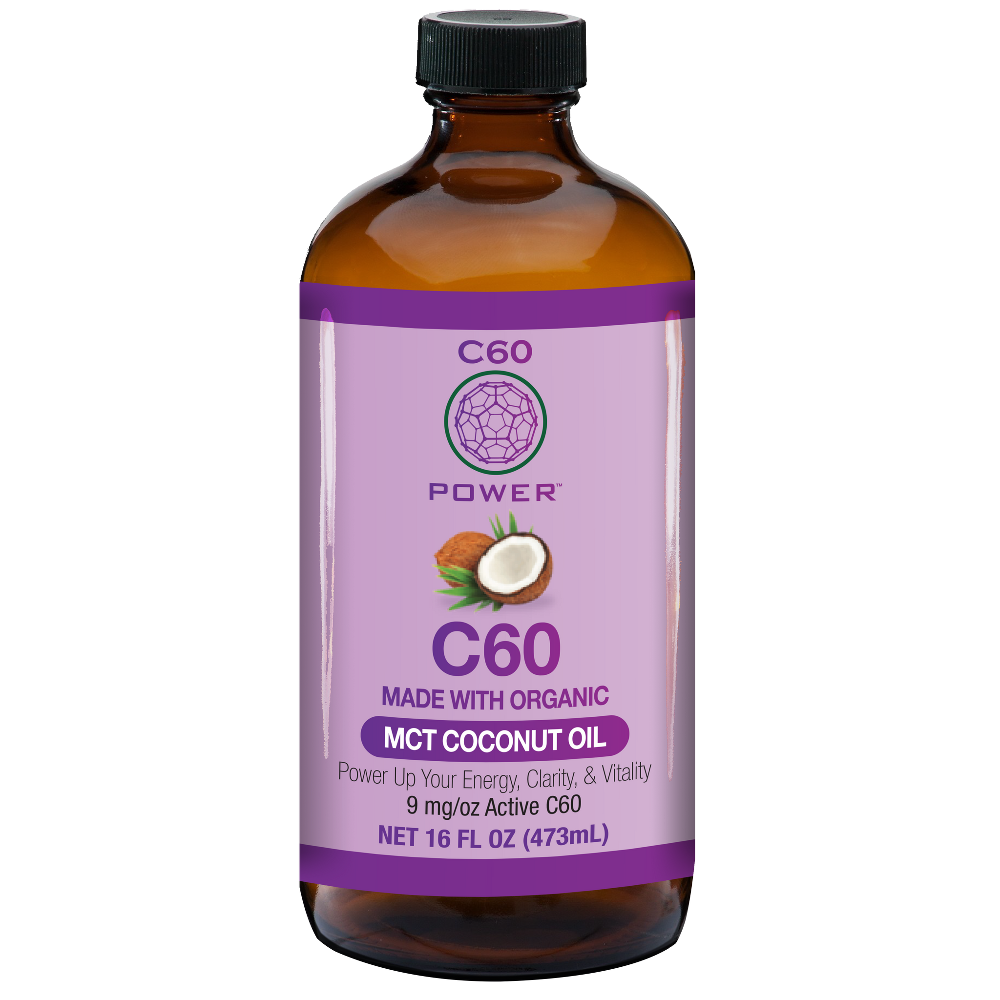 C60 in Organic MCT Coconut Oil