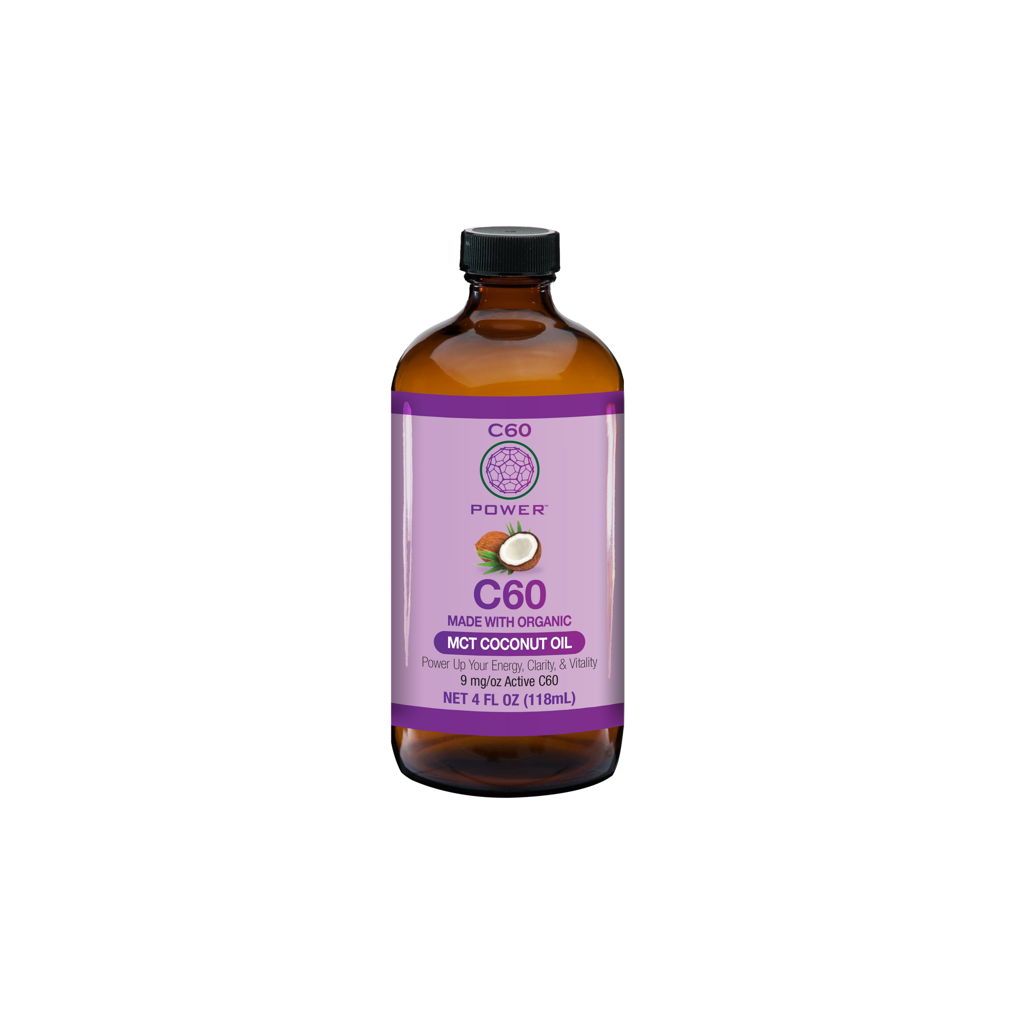 C60 in Organic MCT Coconut Oil