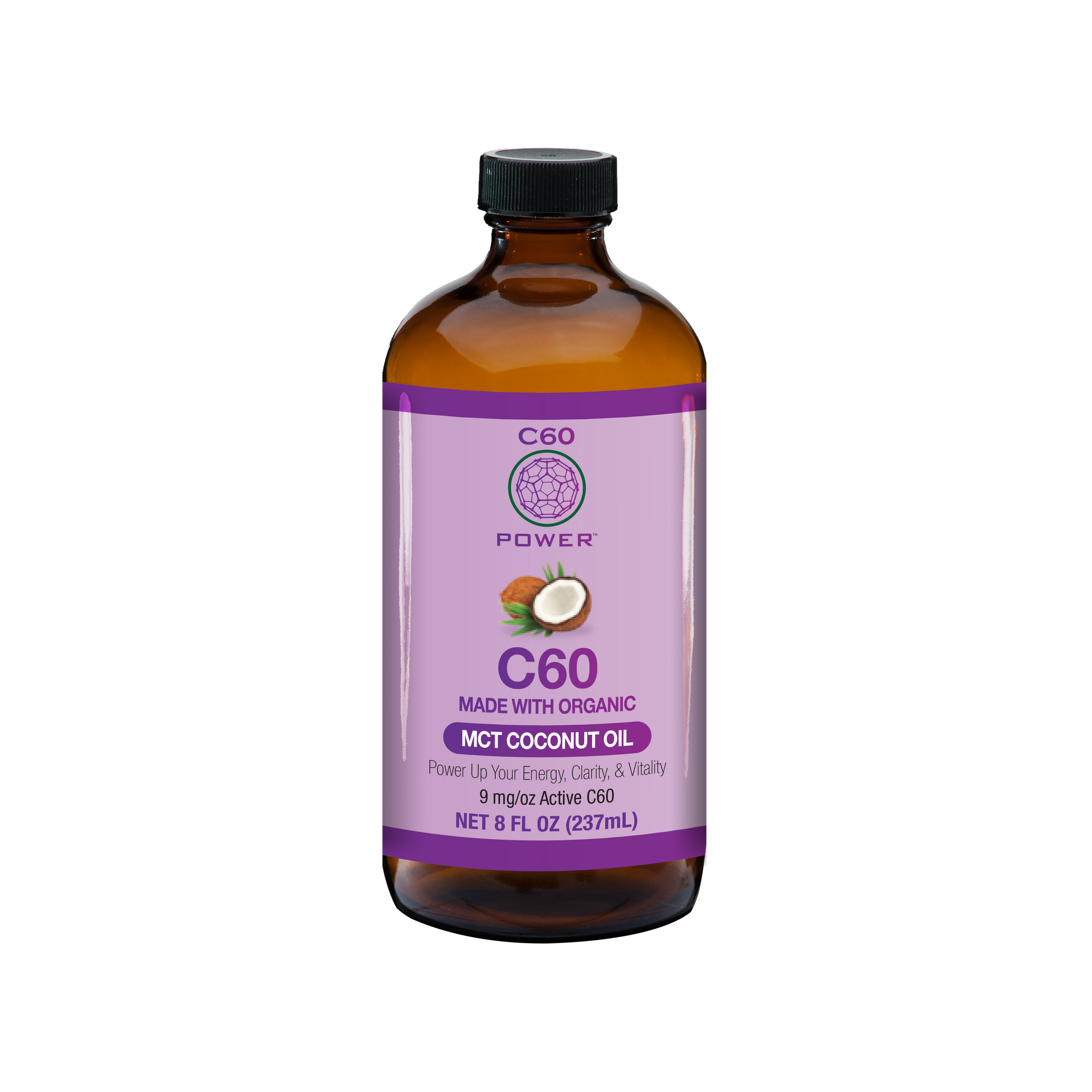 C60 in Organic MCT Coconut Oil