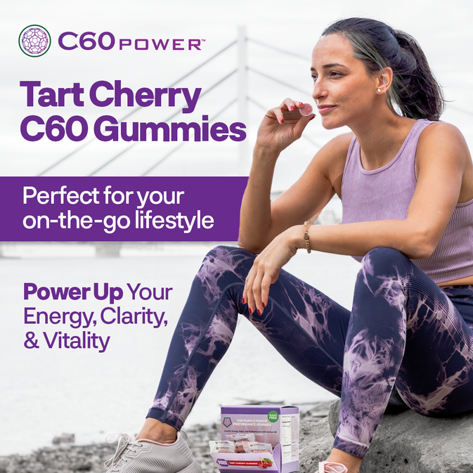 Tart Cherry C60 Gummies - 1 Box of 30 Gummies