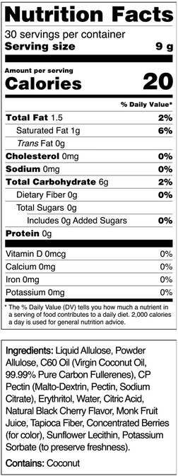 Sugar-free Tart Cherry C60 Gummies